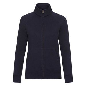 Navy blue women's sweatshirt with stand-up collar Fruit of the Loom obraz