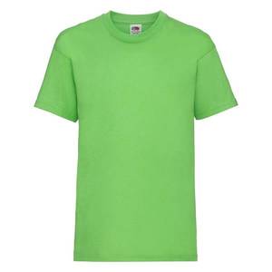 Green Fruit of the Loom Kids Cotton T-shirt obraz