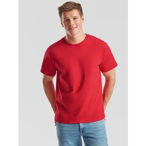Men's Red T-shirt Valueweight Fruit of the Loom obraz
