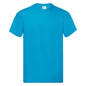 Blue Men's T-shirt Original Fruit of the Loom obraz