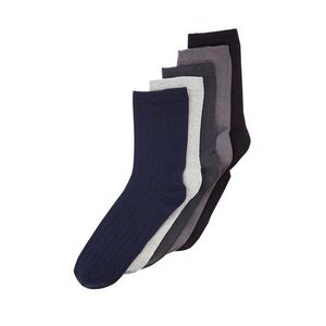 Trendyol 5-Pack Multi Color Cotton Textured Socket-Long Socks obraz