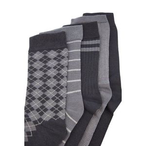 Trendyol Multicolored Cotton 5-Pack Striped-Plaid-Soft Color Crew Socks obraz