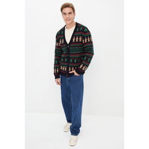 Trendyol Multi Color Regular Fit Christmas Knitwear Sweater obraz