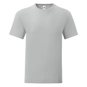 Grey Iconic Combed Cotton T-shirt Fruit of the Loom obraz