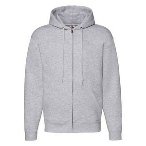 Light grey men's hoodie Premium Fruit of the Loom obraz
