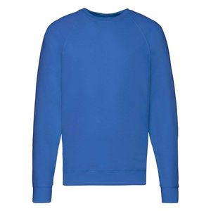 Blue Men's Sweatshirt Lightweight Raglan Sweat Fruit of the Loom obraz