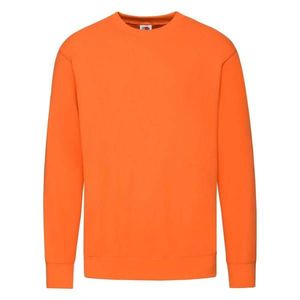 Orange Men's Sweatshirt Lightweight Set-in-Sweat Sweat Fruit of the Loom obraz