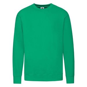 Green Men's Sweatshirt Lightweight Set-in-Sweat Sweat Fruit of the Loom obraz