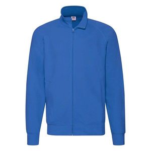 Blue Men's Sweatshirt Lightweight Raglan Sweat Fruit of the Loom obraz