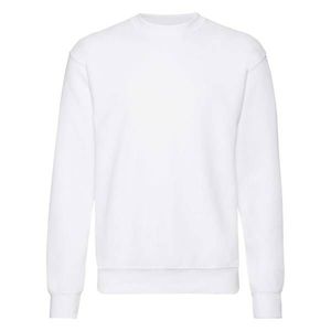 Men's White Sweatshirt Set-in Sweat Fruit of the Loom obraz