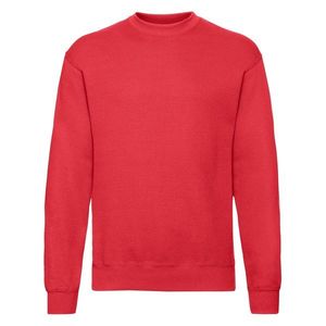 Red Classic sweatshirt Fruit of the Loom obraz