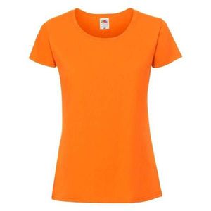 Iconic 195 Ringspun Premium Premium Fruit of the Loom Orange T-shirt obraz