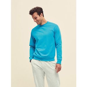 Blue Men's Sweatshirt Lightweight Set-in-Sweat Sweat Fruit of the Loom obraz