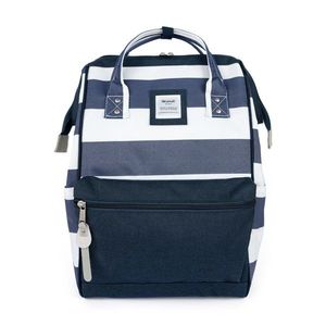 Himawari Unisex's Backpack Tr23099-2 Navy Blue/White obraz