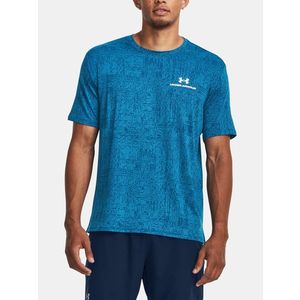 Modré sportovní tričko Under Armour UA Rush Energy Print SS obraz