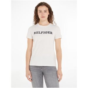 Bílé dámské tričko Tommy Hilfiger - Dámské obraz