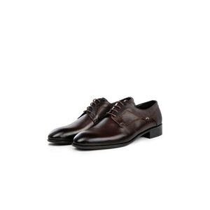 Pánské klasické boty z pravé kůže Ducavelli Sace, klasické boty Derby, klasické boty na šněrování. obraz