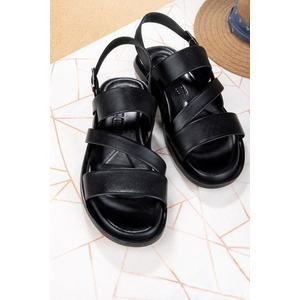Pánské sandály z pravé kůže Ducavelli Roma, sandály z pravé kůže, sandály s ortopedickou podrážkou, lehké kožené sandály. obraz
