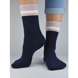 NOVITI Woman's Socks SB050-W-03 Navy Blue obraz