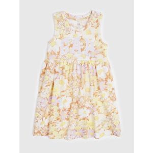 Žluté holčičí květované šaty GAP obraz