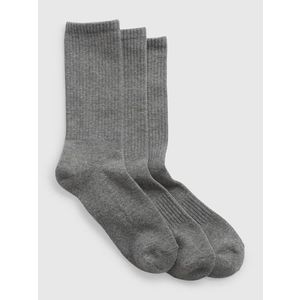 Sada tří párů unisex ponožek v šedé barvě GAP obraz