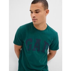 Tmavě zelené pánské tričko GAP obraz