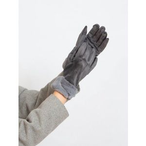 Dámské zimní teplé rukavice šedé Shelvt obraz