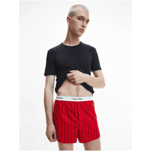 Calvin Klein Sada pánského trička a trenýrek v černé a červené barvě Calvin - Pánské obraz