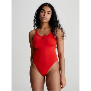 Červené dámské jednodílné plavky Calvin Klein Underwear - Dámské obraz