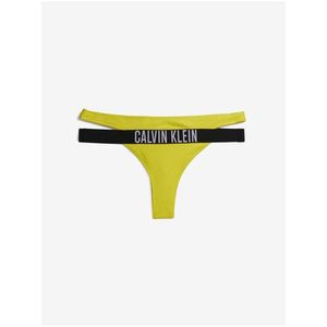 Žlutý dámský spodní díl plavek Calvin Klein Underwear - Dámské obraz