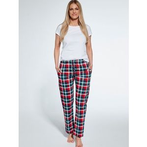 Women's pyjama pants Cornette 690/38 S-2XL red-check obraz