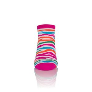 ZEBRA kotníkové ponožky - amarant/barvy obraz