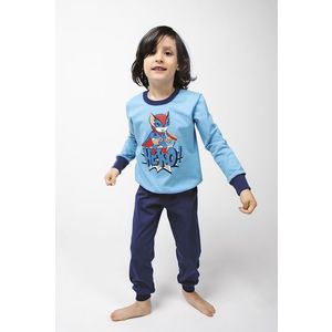 Chlapecké pyžamo Remek, dlouhý rukáv, dlouhé kalhoty - modrá/námořnická modrá obraz