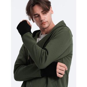Ombre Asymmetrical men's sweatshirt with a spacious hood NANTES obraz