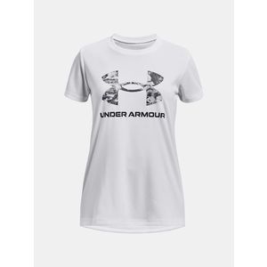 Bílé sportovní tričko Under Armour UA Tech Print BL SSC obraz
