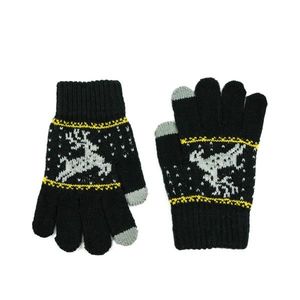 Art Of Polo Kids's Gloves Rk23335-6 Black/Light Grey obraz