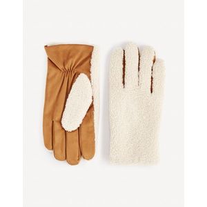 Béžové pánské rukavice Celio Figsherp obraz