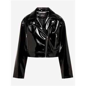 Černá dámská koženková bunda ONLY Simone - Dámské obraz