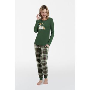 Pyžamové kalhoty Italian Fashion Zonda - dlouhé bavlněné Zelená S obraz