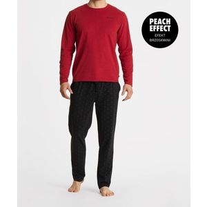 Pánské pyžamo ATLANTIC - černá/červená obraz