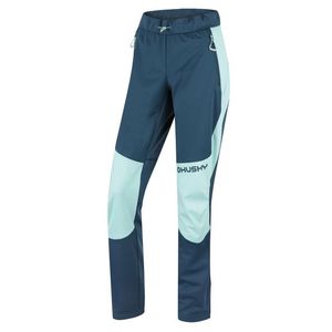 Dámské softshellové kalhoty HUSKY Kala L mint/turquoise obraz