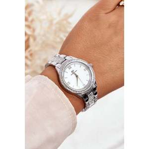 Masivní ocelové hodinky se zirkony Giorgio&Dario Silver obraz