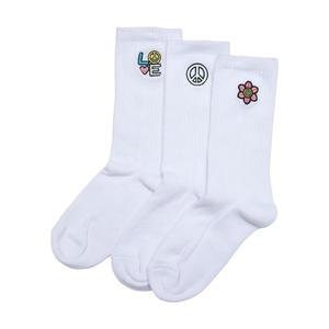 Ponožky Peace Icon Socks 3-balení bílé obraz