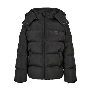 Chlapecká bunda Puffer s kapucí černá obraz