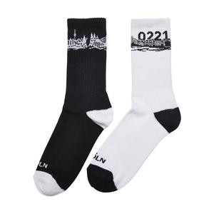 Major City 0221 Ponožky 2-balení černá/bílá obraz