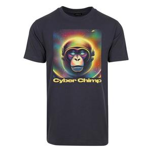 Cyber Chimp Tee námořnictvo obraz