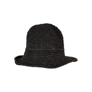 Braid Bast Bucket Hat černý obraz