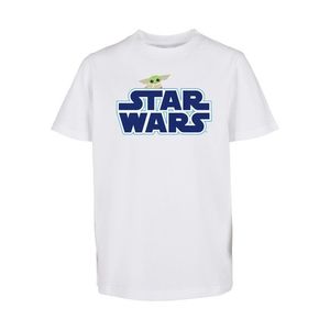 Dětské tričko s modrým logem Star Wars bílé obraz