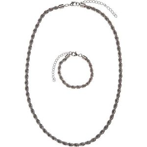 Sada náhrdelníku a náramku Charon - stříbrné barvy obraz