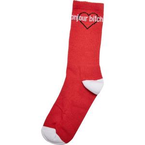 Bonjour Bitches Socks 3-Pack black/white/red obraz